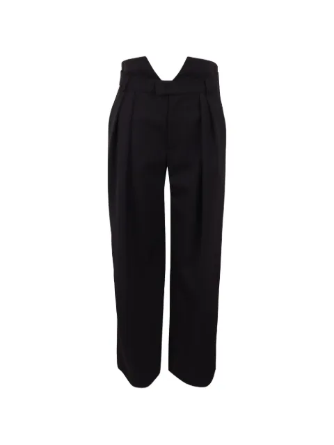 Ssheena V-cutout pleated trousers