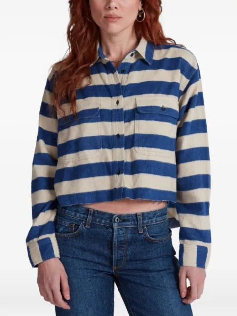 ASKK NY horizontal-stripe cropped shirt