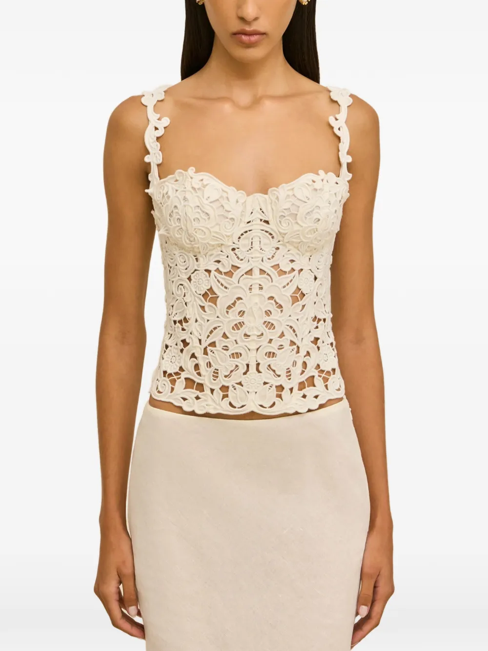 Cult Gaia Zaire top - Toni neutri