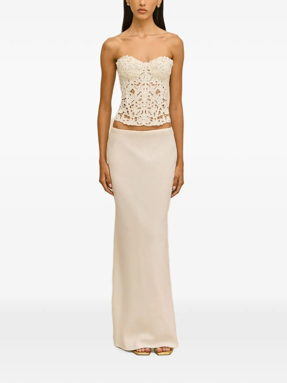 Cult Gaia Zaire top Beige