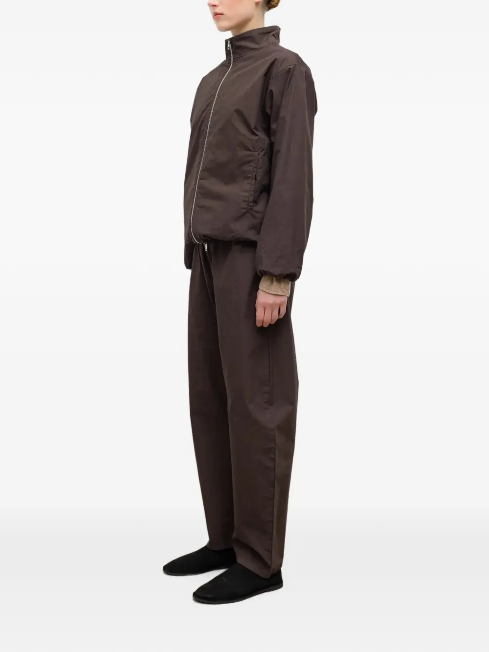 LESET Kyoto jack met rits Bruin