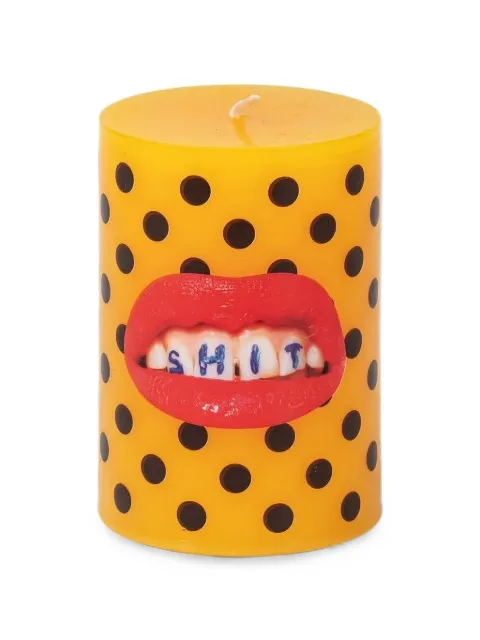 Seletti Toiletpaper polka-dot candle