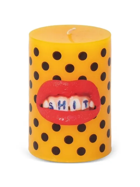 Seletti Toiletpaper polka-dot candle