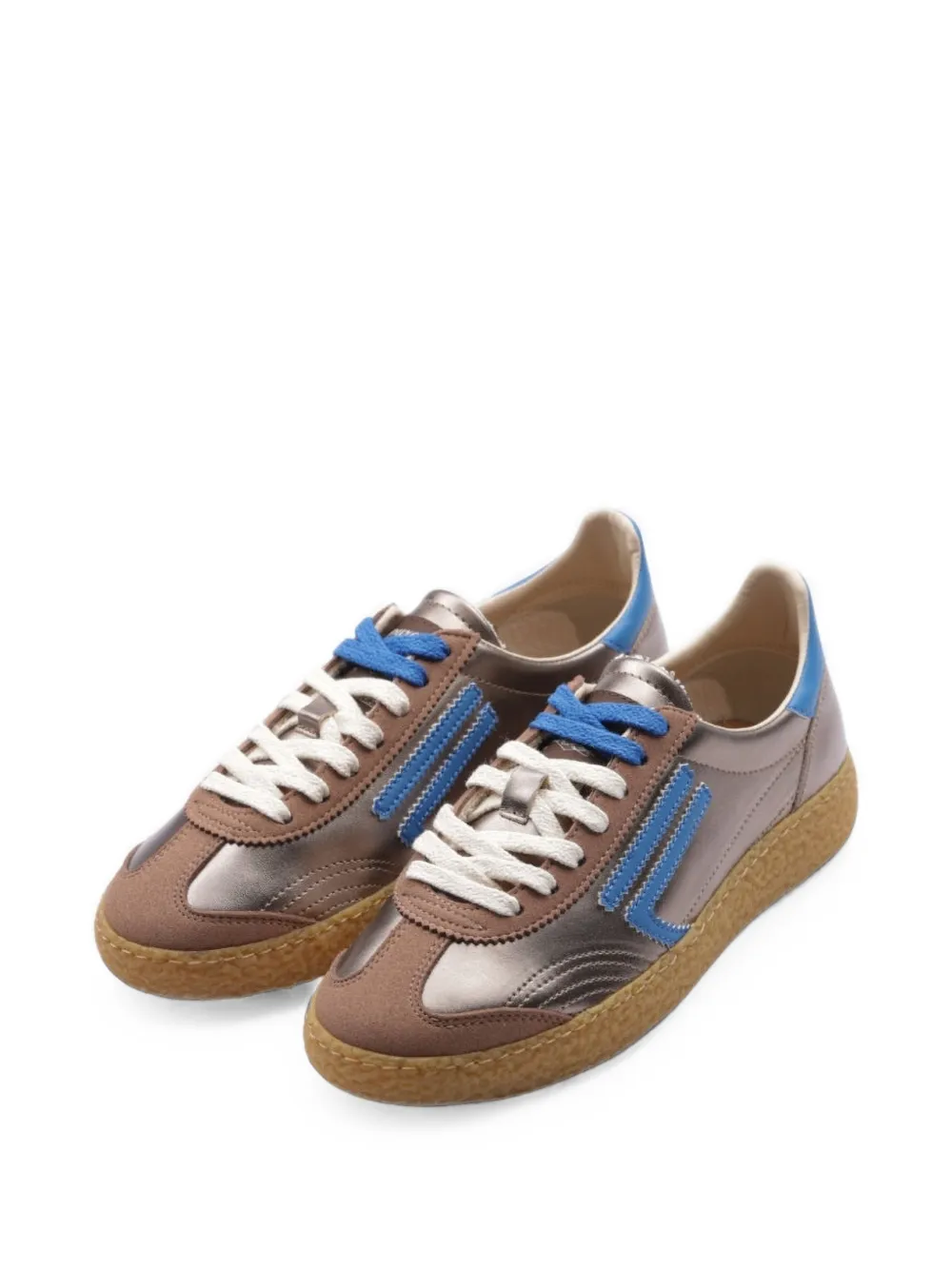 Puraai XS metallic-effect sneakers Grijs