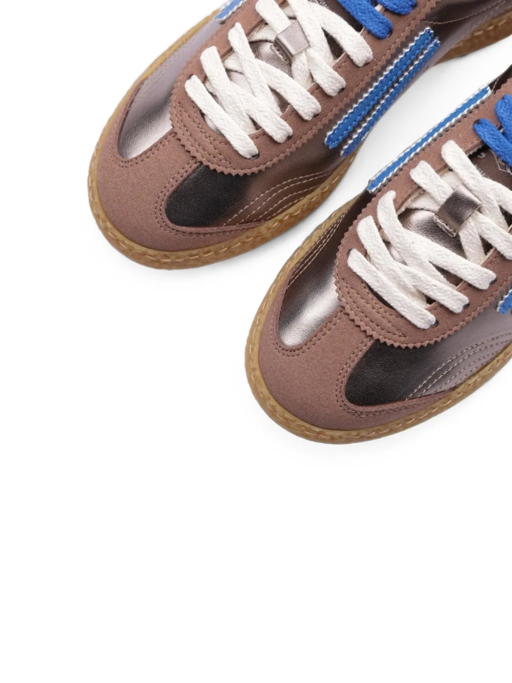 Puraai XS metallic-effect sneakers Grijs