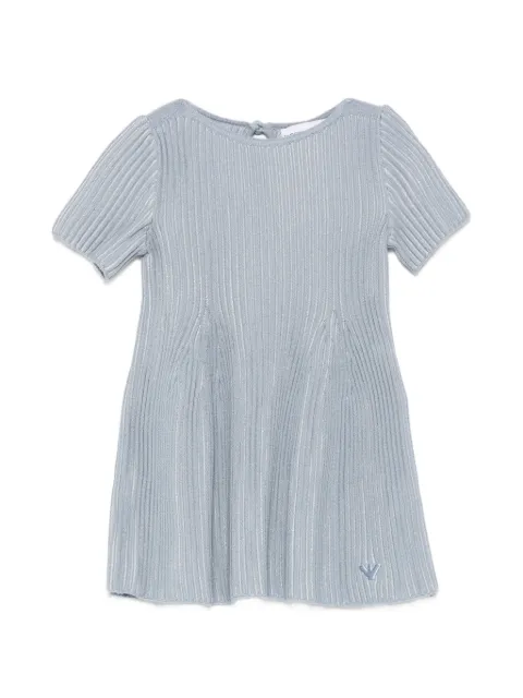 Emporio Armani Kids ribbed-knit short-sleeve dress