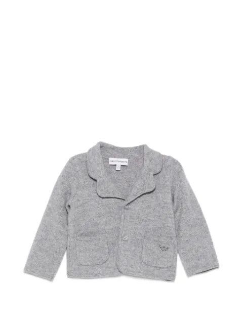 Emporio Armani Kids logo-embroidered cardigan