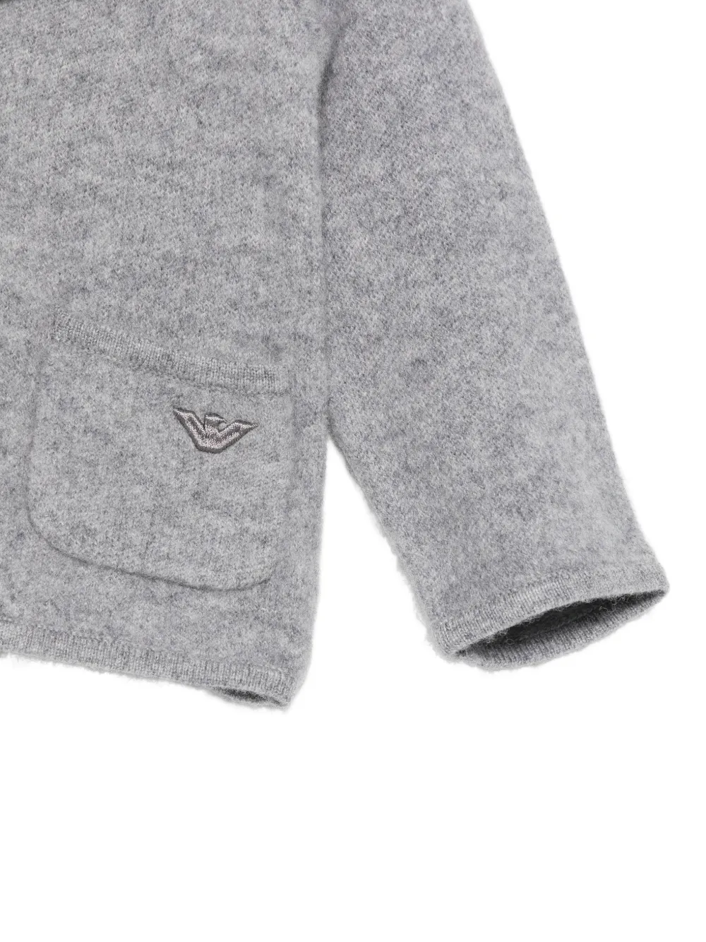 Emporio Armani Kids Vest met geborduurd logo Grijs