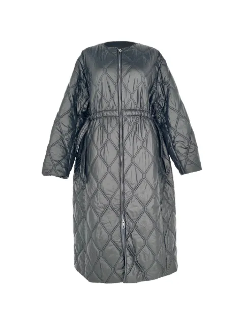 GANNI imperméable zippé à matelassage à losanges
