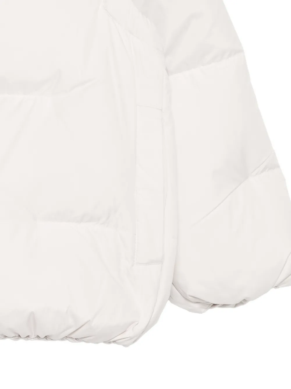 Emporio Armani Kids hooded padded jacket Beige