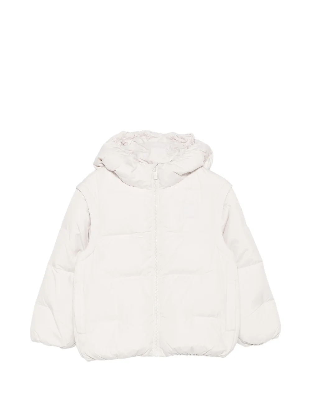Emporio Armani Kids hooded padded jacket - Toni neutri