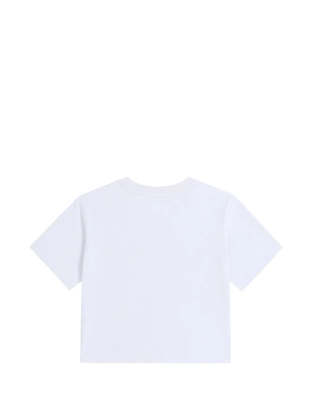 Stella McCartney Kids rhinestone-logo T-shirt Wit