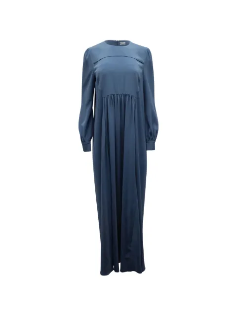 Co gathered long-sleeve maxi dress