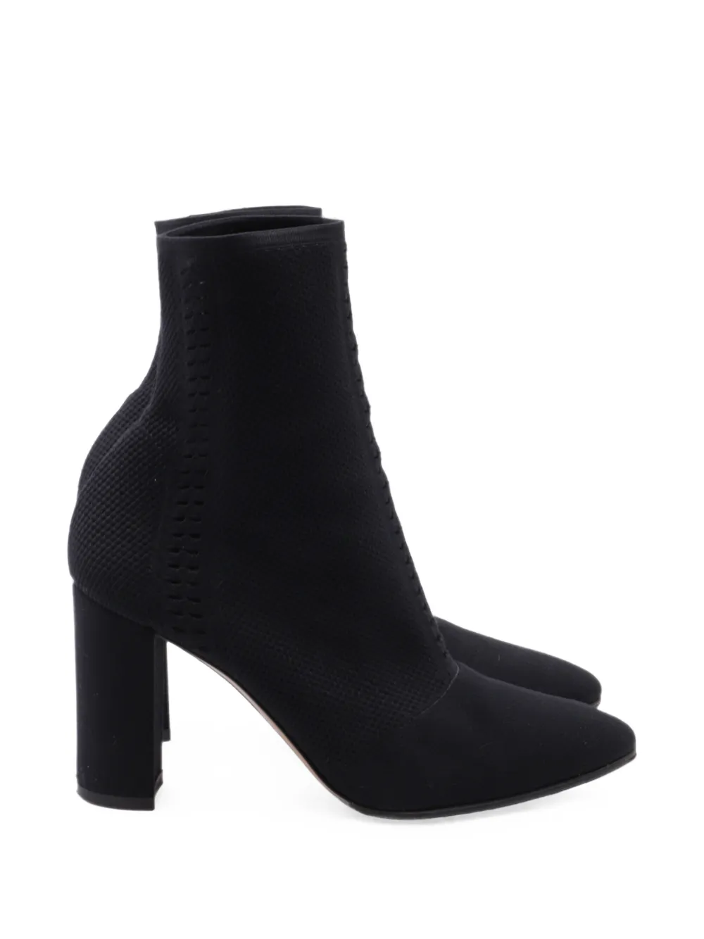 Gianvito Rossi stretch-knit ankle boots - Schwarz