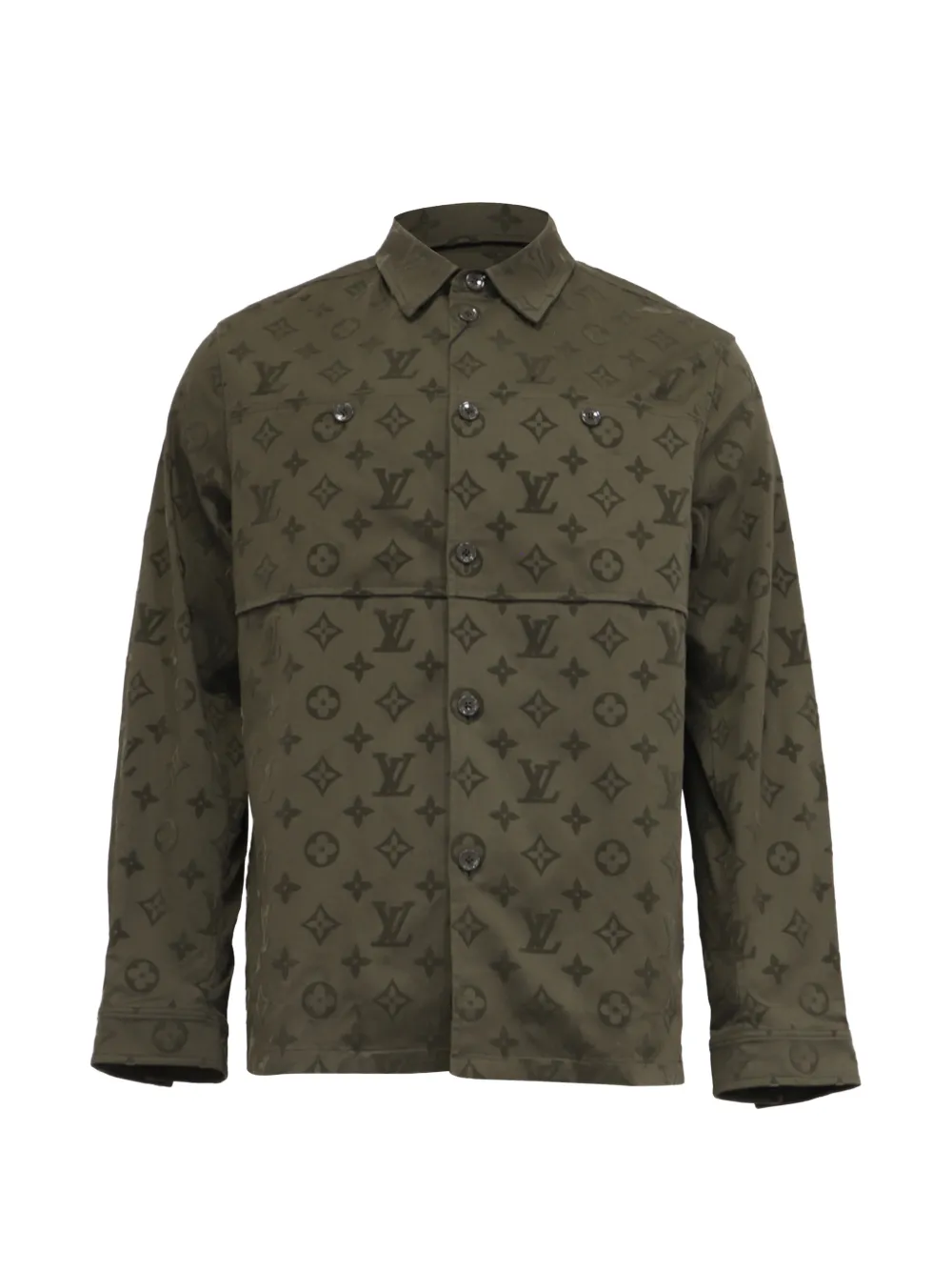 Louis Vuitton Pre-Owned Monogram Workwear overshirt - Grün