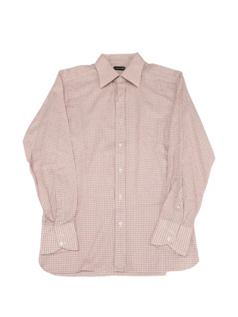 Tom Ford Pre-Owned Gingham button-down shirt