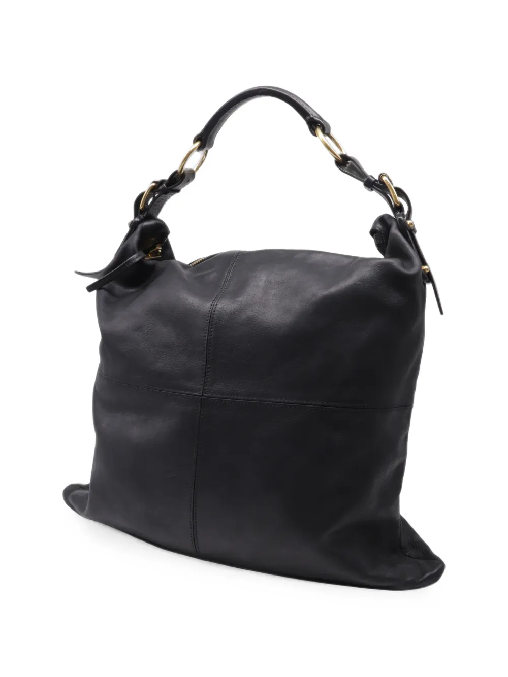 Celine Pre-Owned Slouchy leren schoudertas Zwart