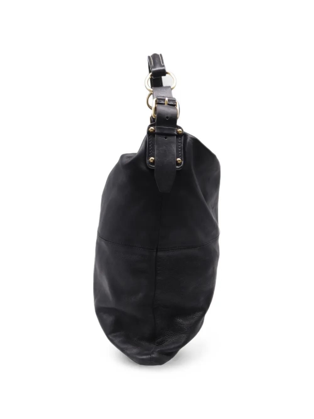 Celine Pre-Owned Slouchy leren schoudertas Zwart