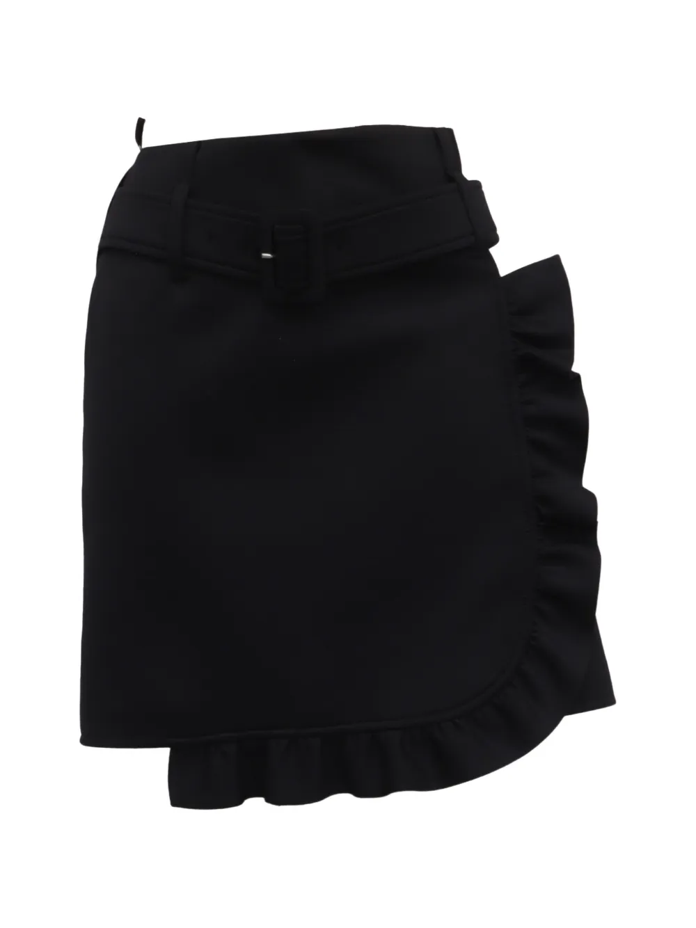 Prada Pre-Owned Gonna con ruches - Nero