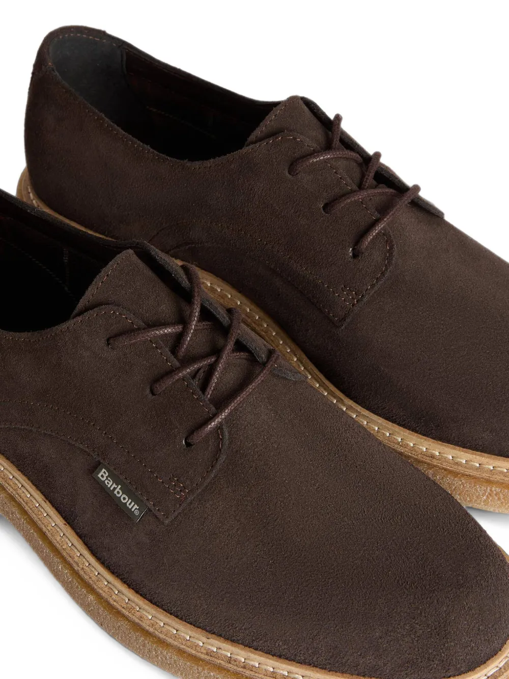 Barbour Harefield suede Derby shoes Bruin