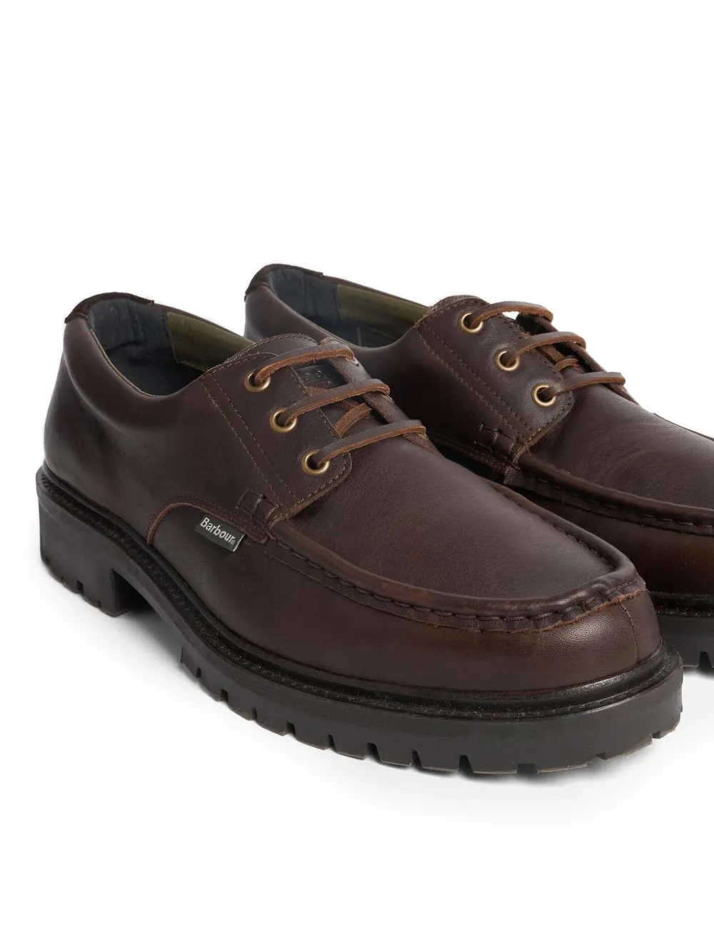 Barbour Paxton apron-toe chunky-sole boat shoes Bruin