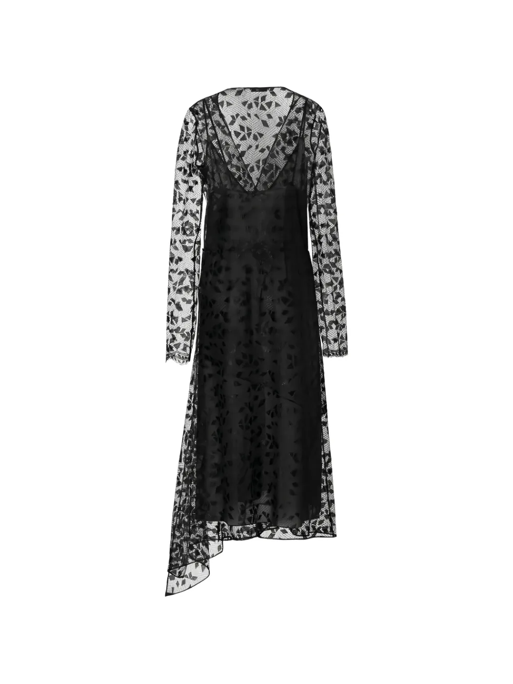 FENDI black cuneo lace dress Zwart