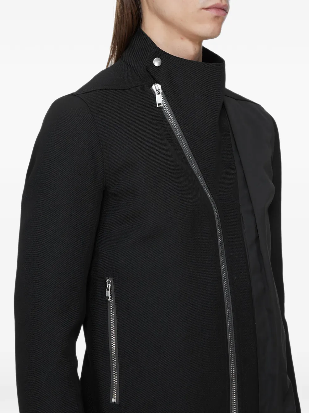 Rick Owens Release zip-up lightweight jacket Zwart
