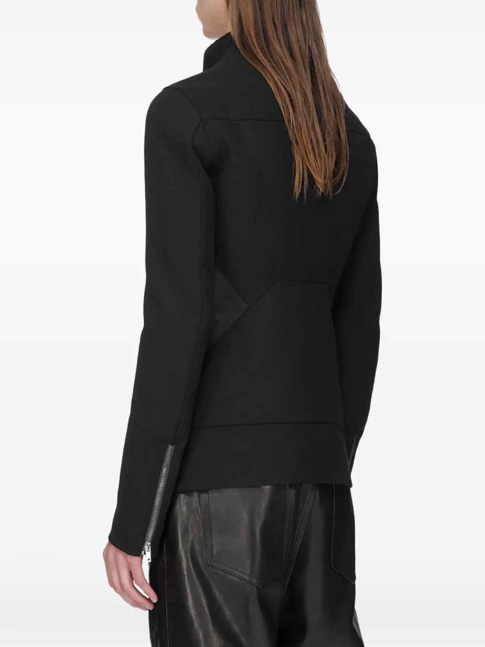 Rick Owens Release zip-up lightweight jacket Zwart