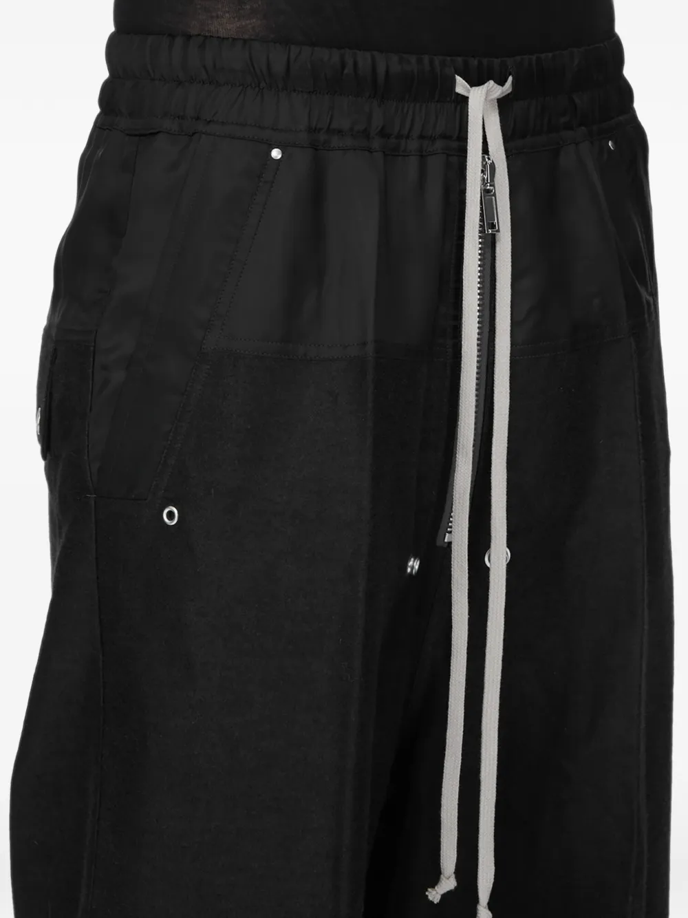 Rick Owens Bela broek met vlakken Zwart