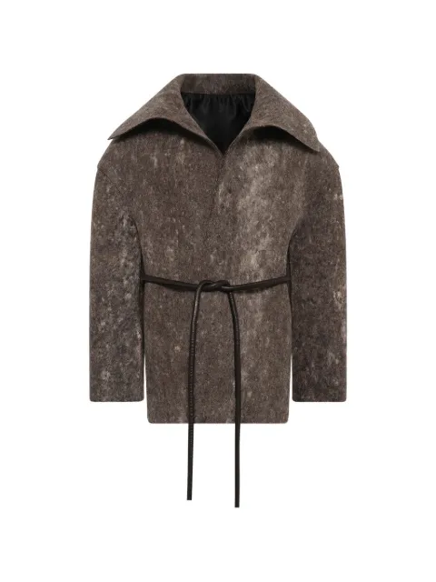 Rick Owens Dracucollar felted jacket