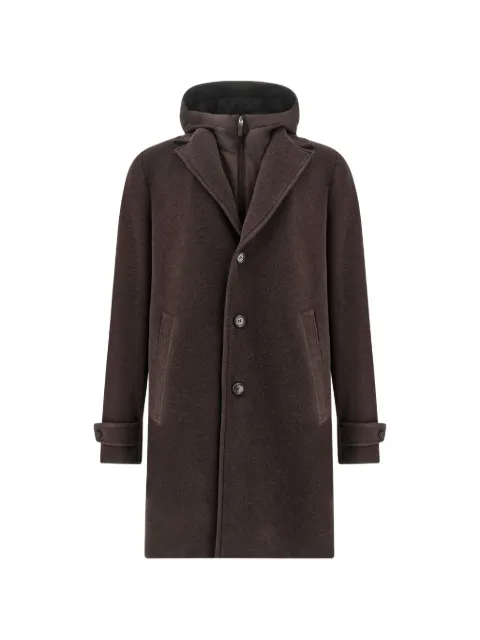 Paul & Shark hooded wool coat