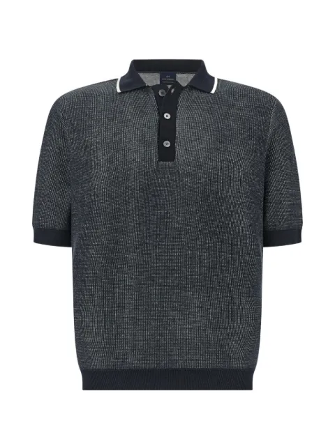 Paul & Shark contrast-tipping polo shirt