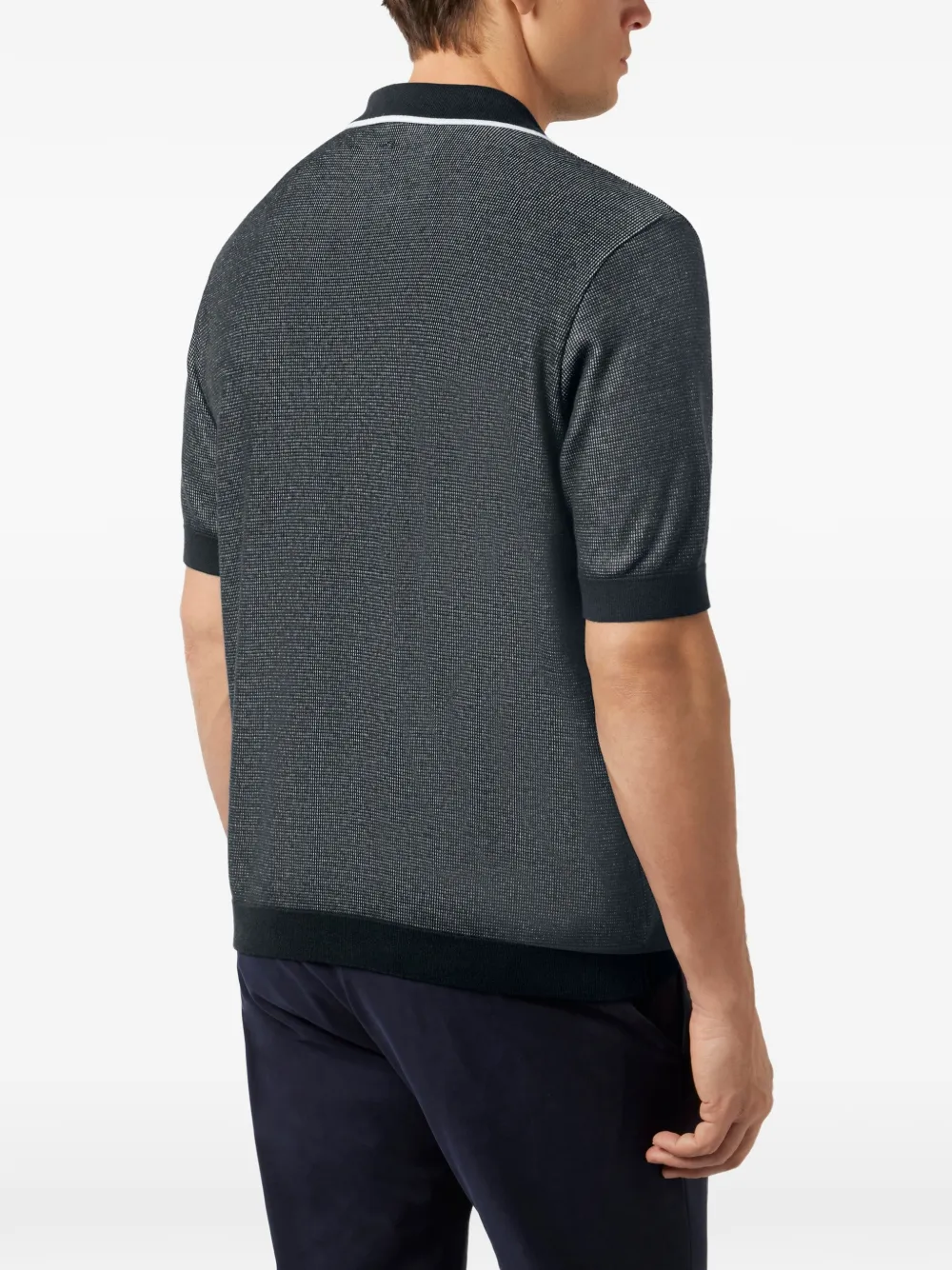 Paul & Shark Poloshirt met contrasterende bies Blauw