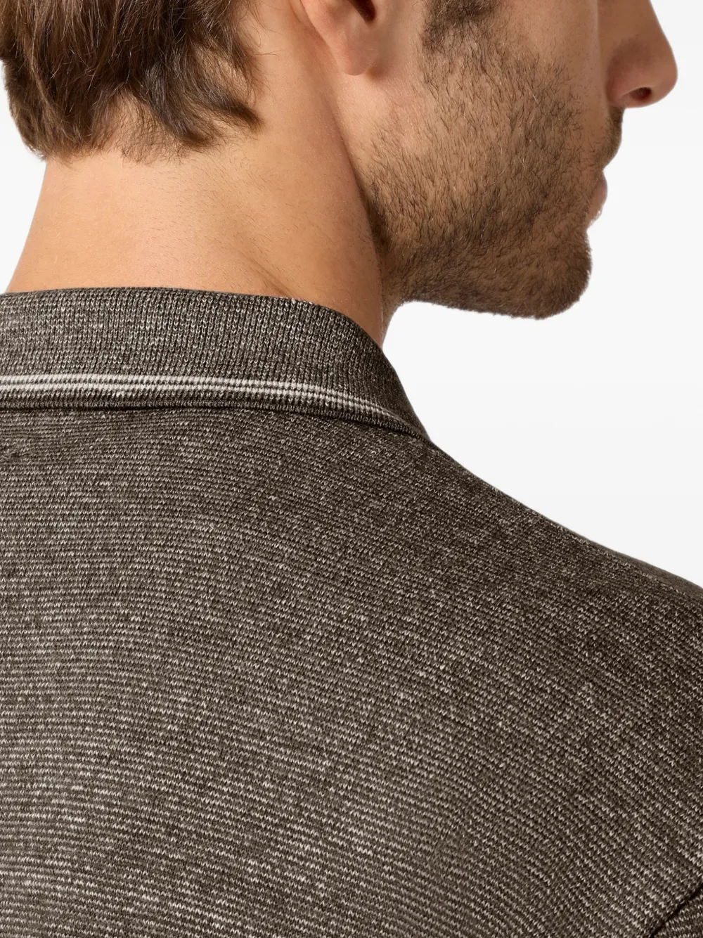 Paul & Shark Poloshirt met open kraag Bruin