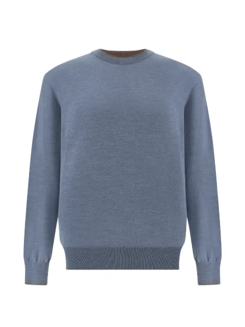 Paul & Shark crew-neck contrast-trim sweater