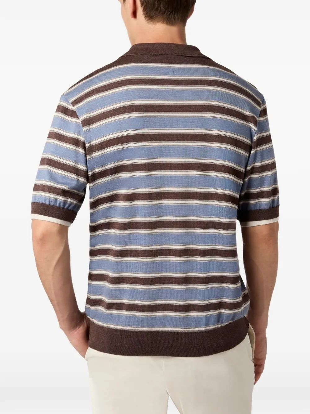 Paul & Shark Gestreept poloshirt Blauw