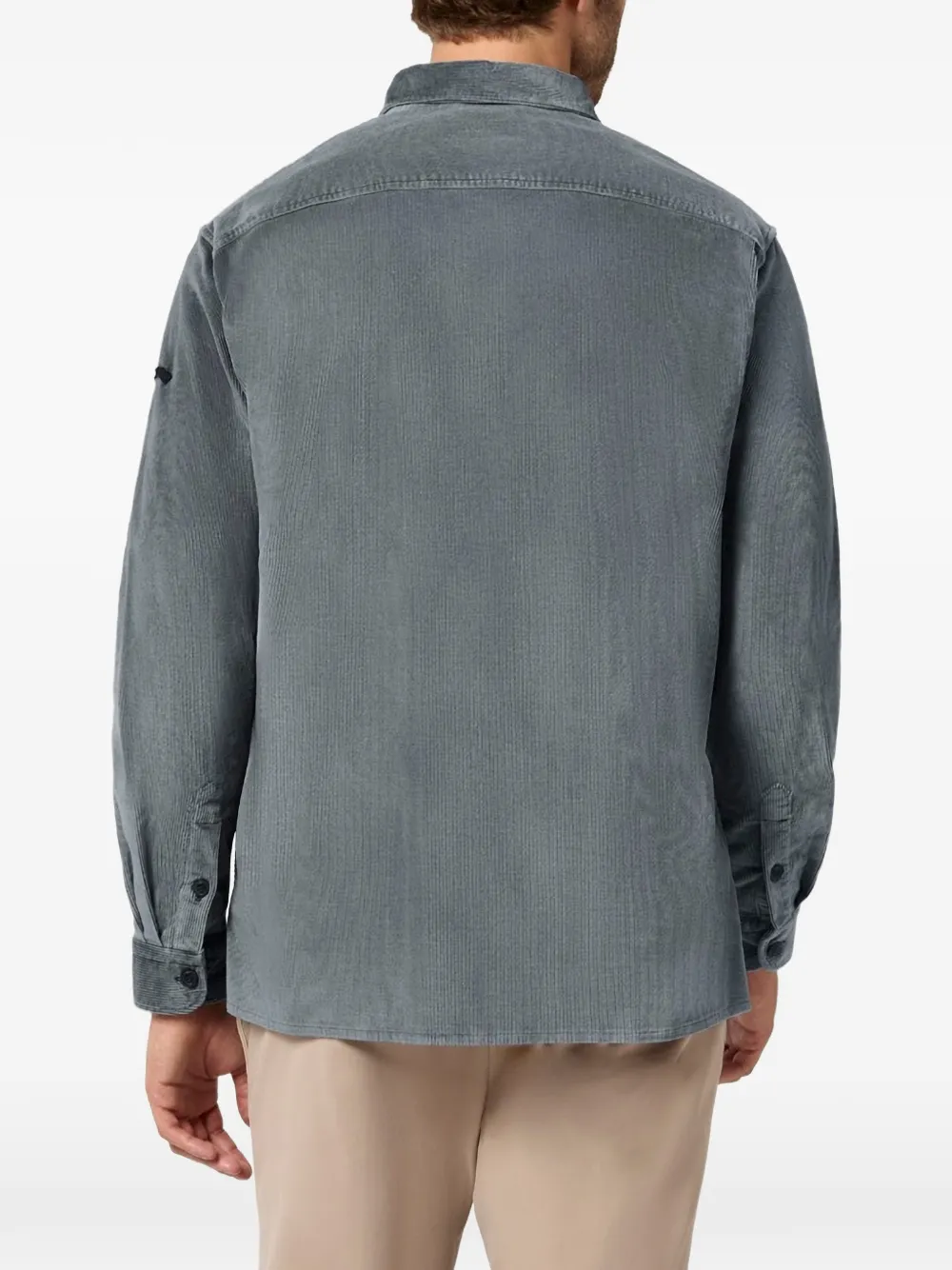 Paul & Shark Ribfluwelen overhemd Blauw