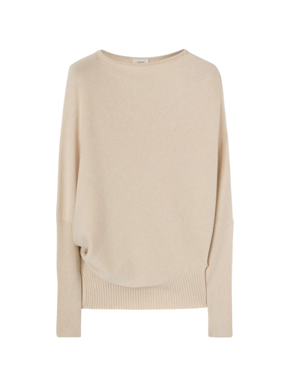 Agnona asymmetrical cashmere sweater