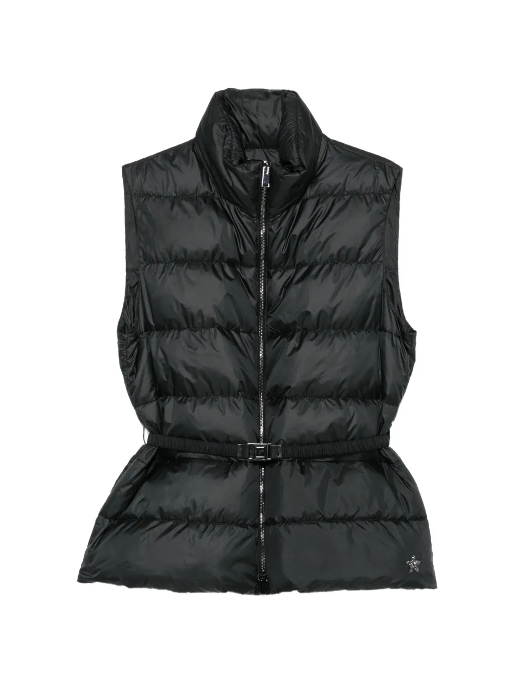 Lorena Antoniazzi Bodywarmer met ceintuur Zwart