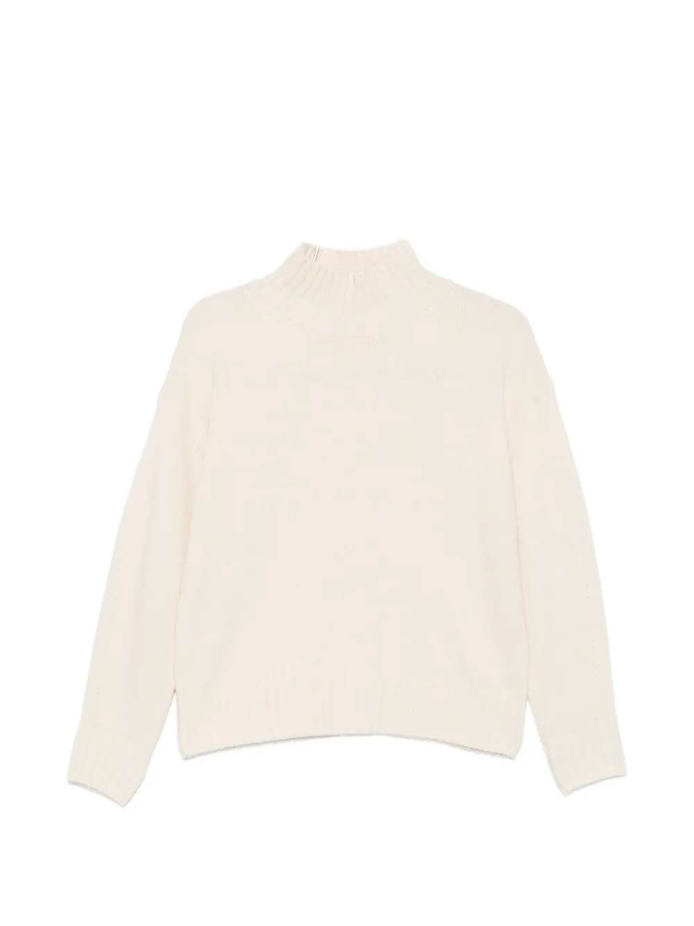 JcSophie Perla ribbed-knit mock-neck sweater - Toni neutri