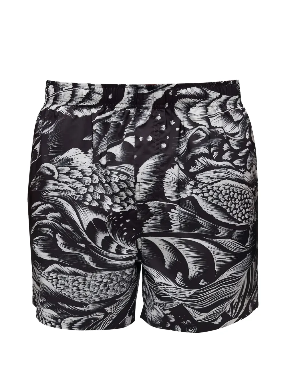 Osklen floral-print drawstring shorts - Schwarz