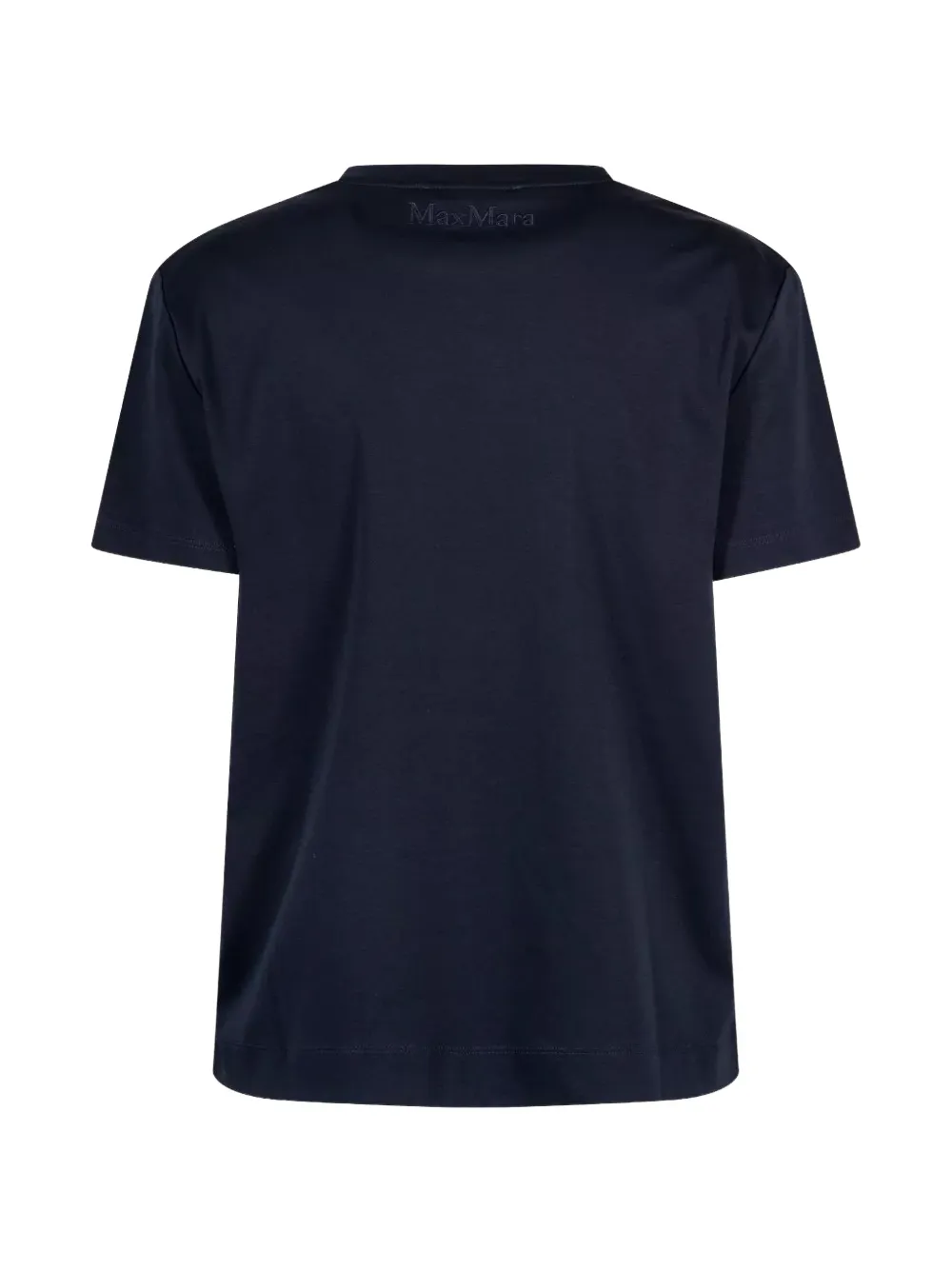 Max Mara logo-embroidered T-shirt Blauw