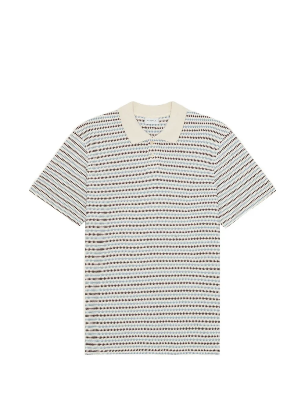 Les Deux geometric-pattern polo shirt - Toni neutri