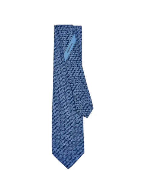 Ferragamo woven print silk tie