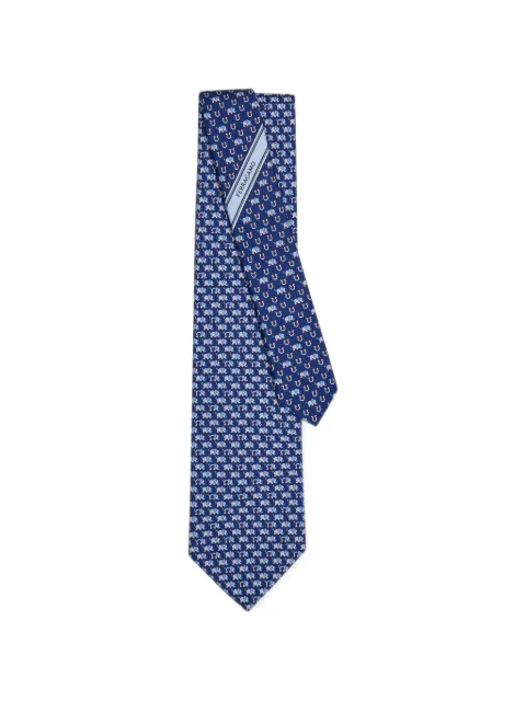 Ferragamo elephant print silk tie