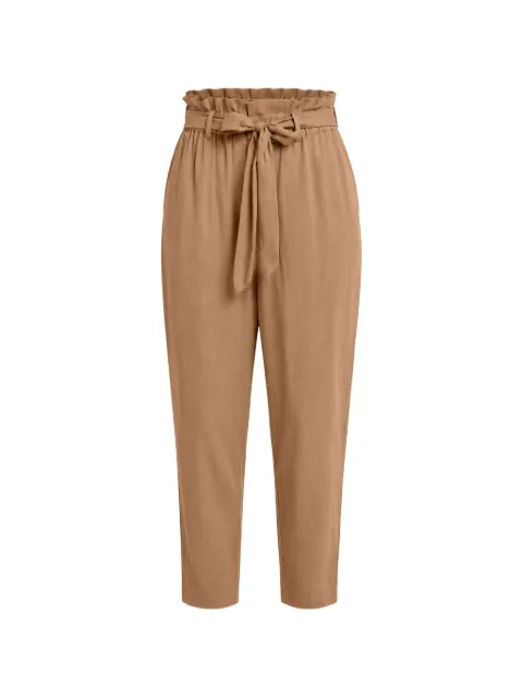 Molly Bracken belted high-waist trousers