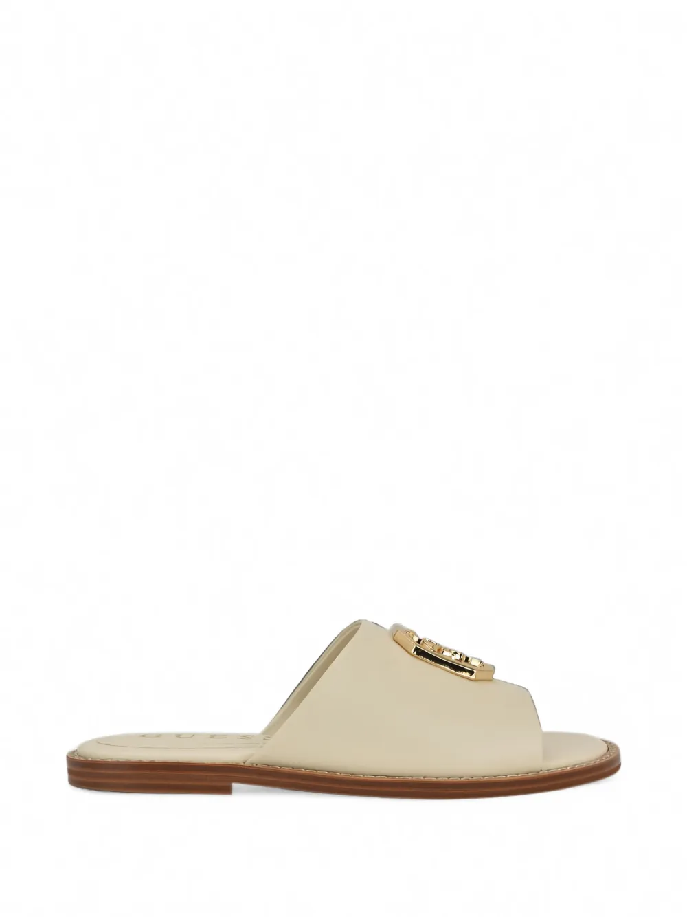 GUESS USA Graysie logo-plaque flat sandals - Toni neutri