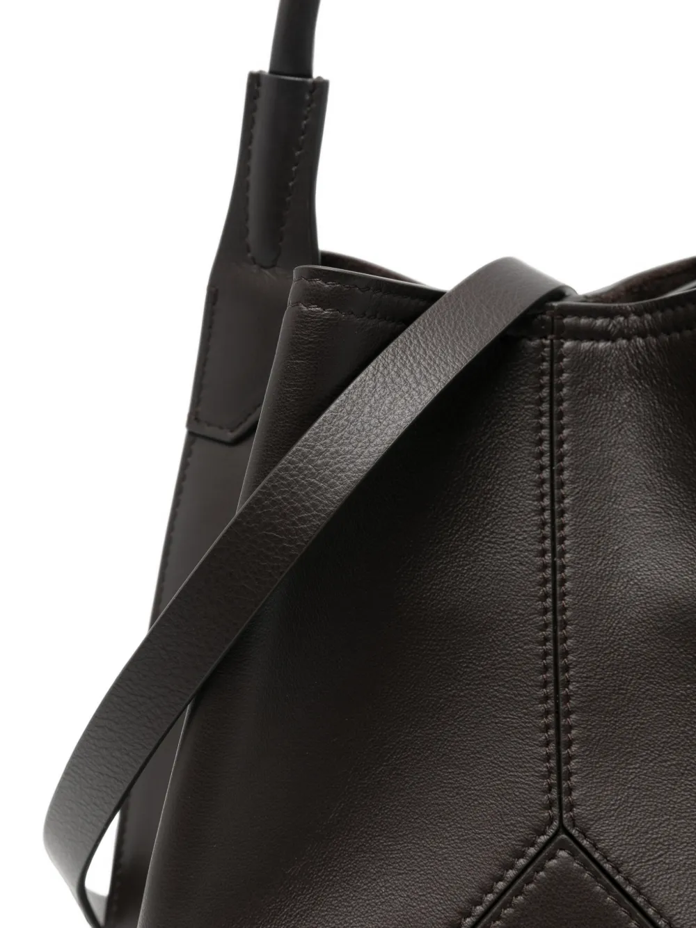 Victoria Beckham Victoria bucket-tas Bruin