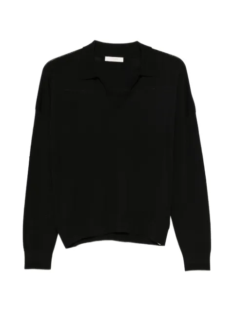 Zanone V-neck spread-collar sweater