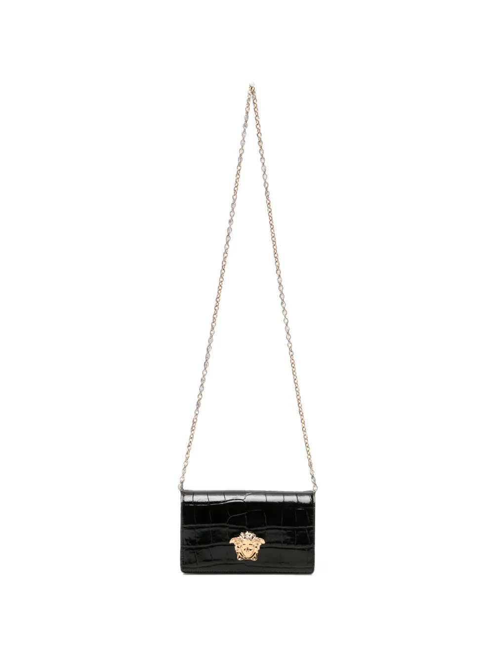 Versace mini Medusa '95 croc-effect shoulder bag · OS